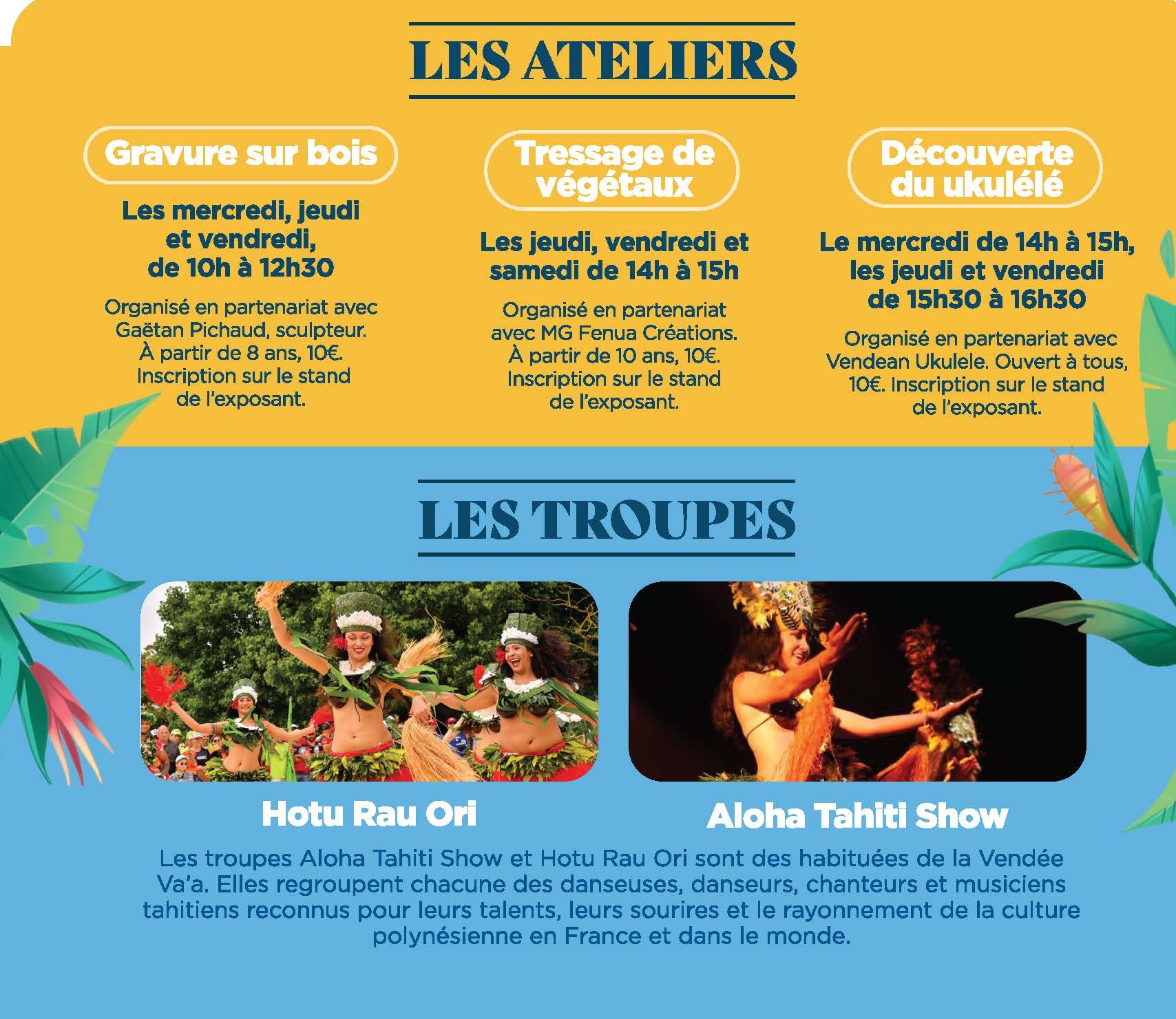 ateliers troupes vendee vaa