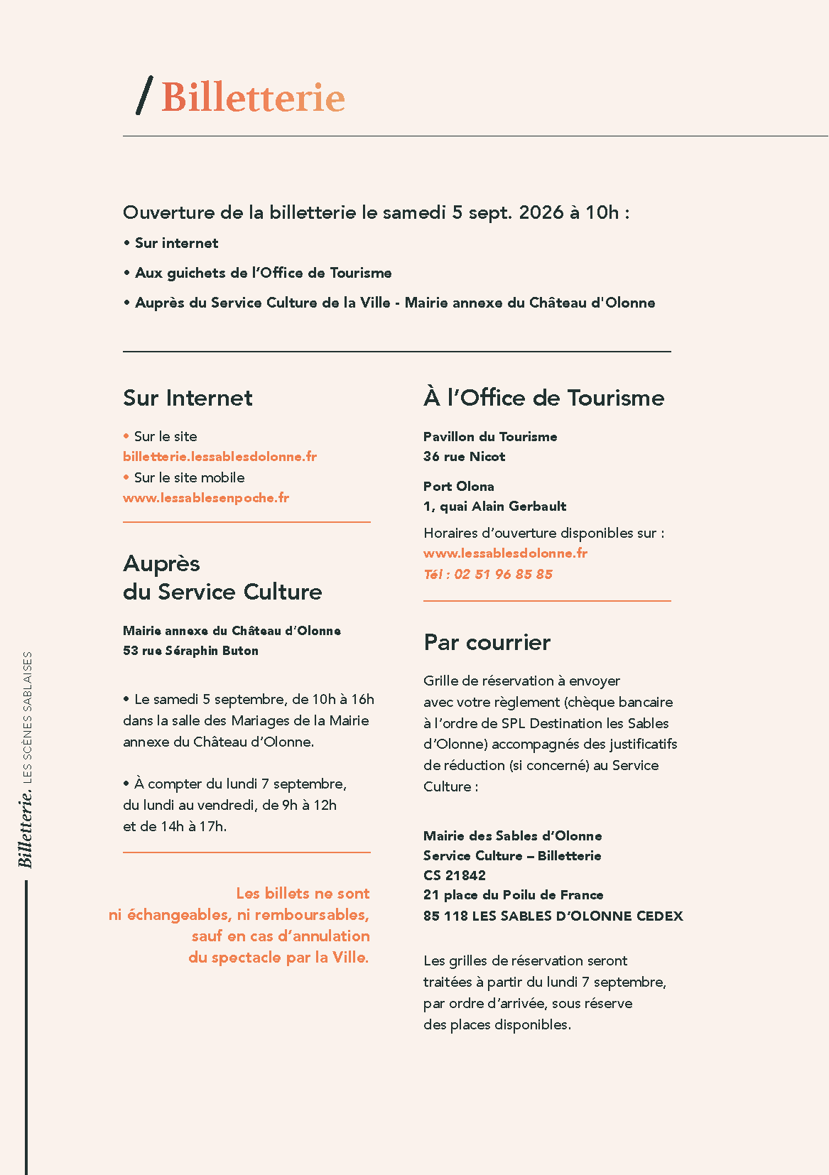 BILLETTERIE