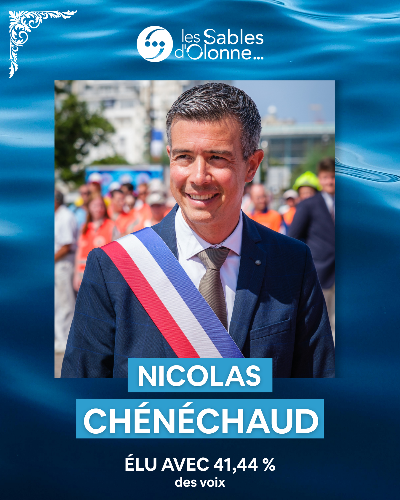 Nicolas Chénéchaud élu avec 41,44%