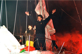 Arrivée de Michel Desjoyeaux