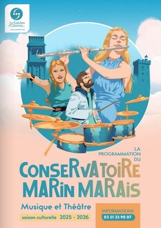 Affiche Conservatoire Marin Marais Les Sables d'Olonne
