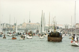 Vendee Globe Challenge 1989-1990 - Arrivee Jean-Francois Coste 2