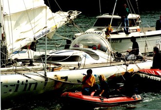 Vendee Globe Challenge 1989-1990 - Arrivee Pierre Follenfant 2