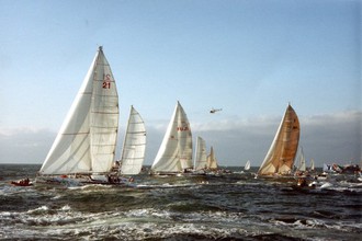 1992-1993 - depart Philippe Poupon Loick Peyron Yves Parlier - JPSene