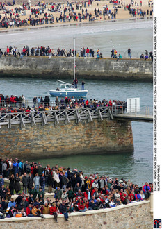 Foule dans le chenal