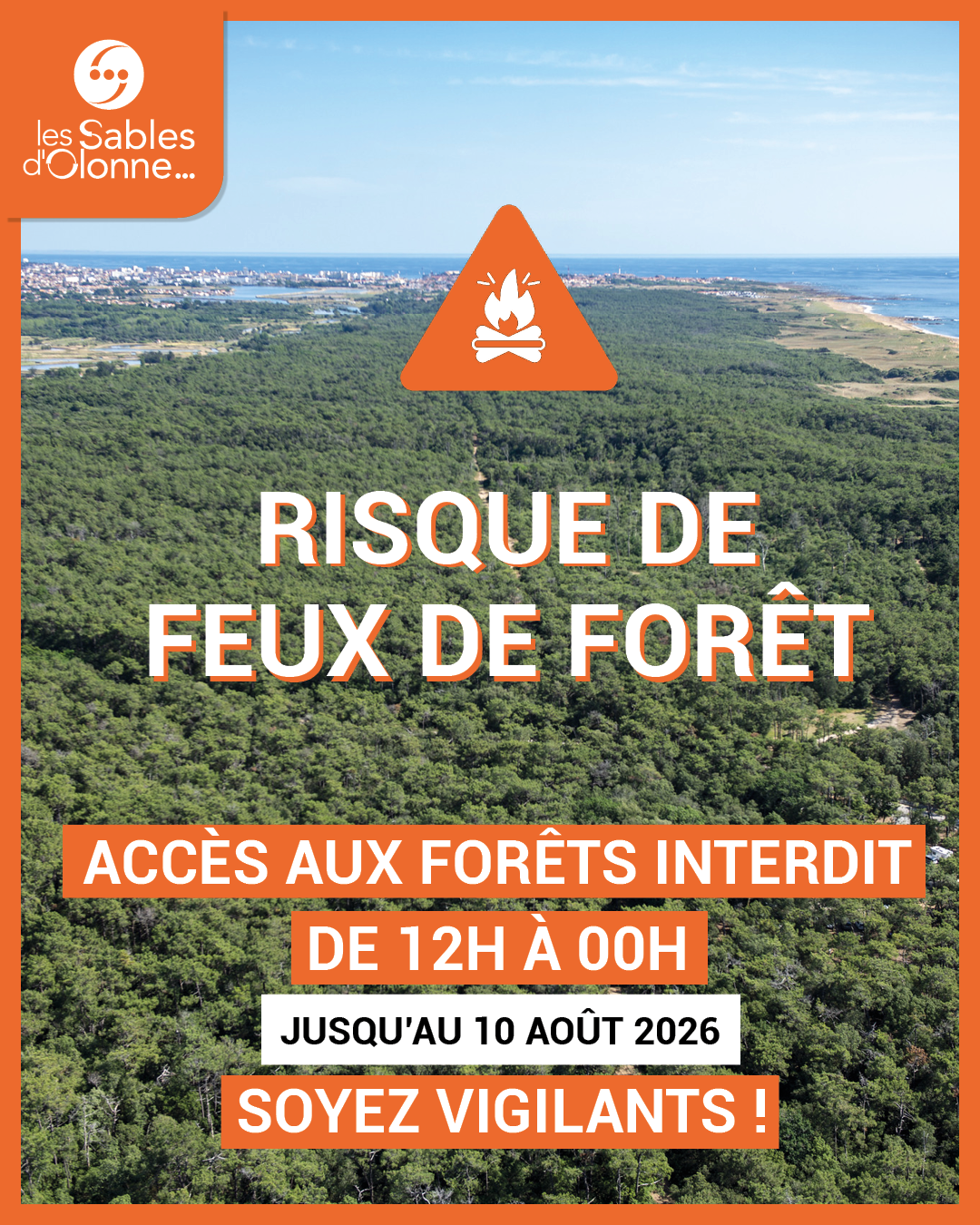 VIGILANCE FEU DE FORET - 10 aout
